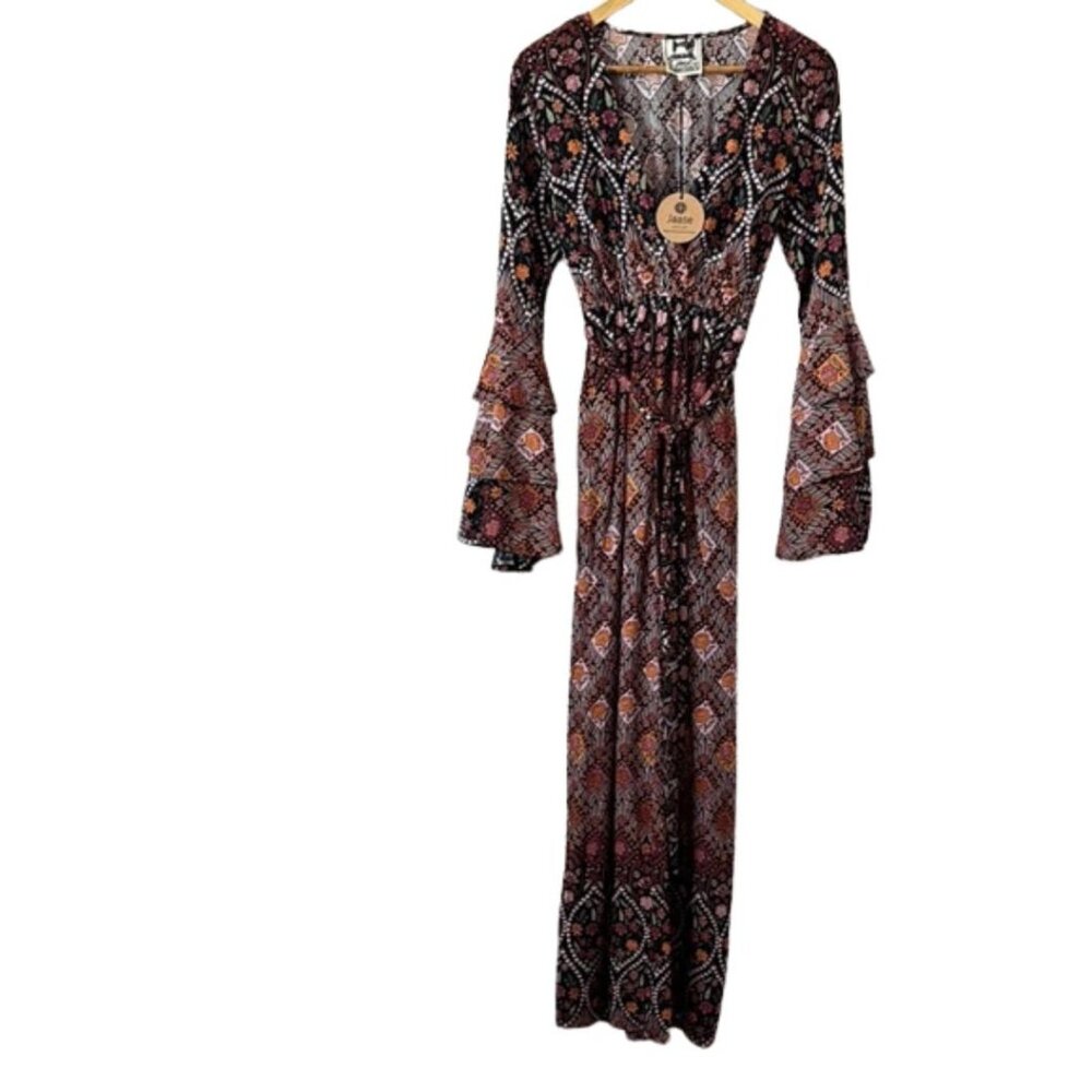Jaase Wide Leg Floral Jumpsuit - Boho